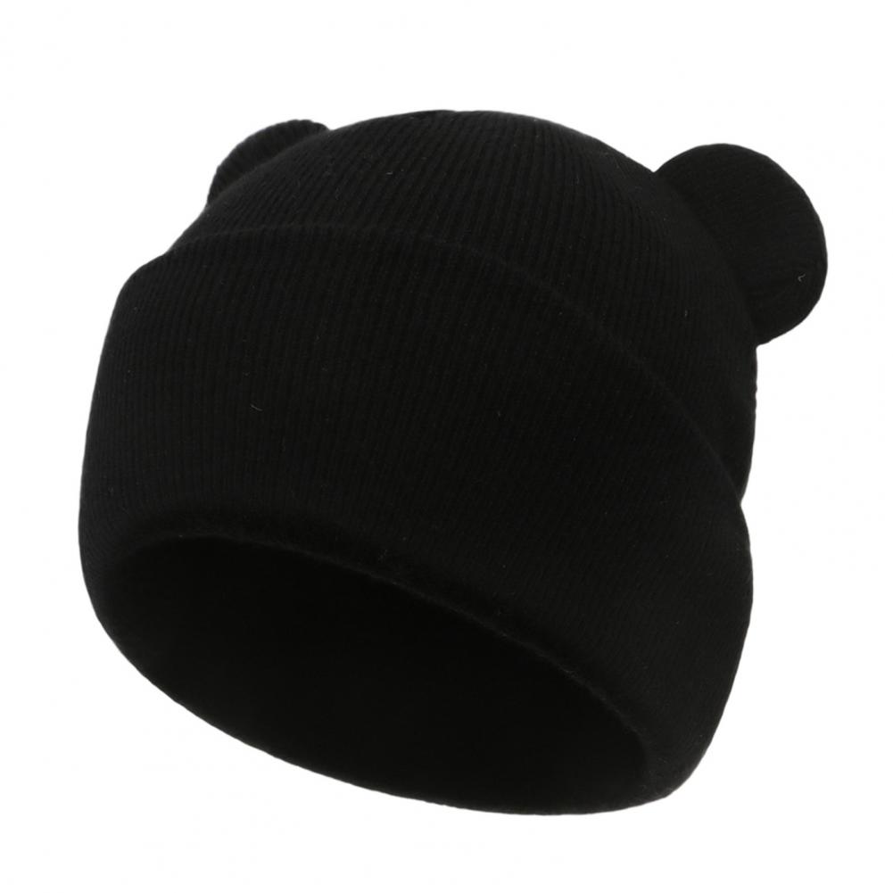 Infant Beanie Hat With Ears - Babywintermuts, babyaccessoire, gebreide wintermuts met berenoortjes,