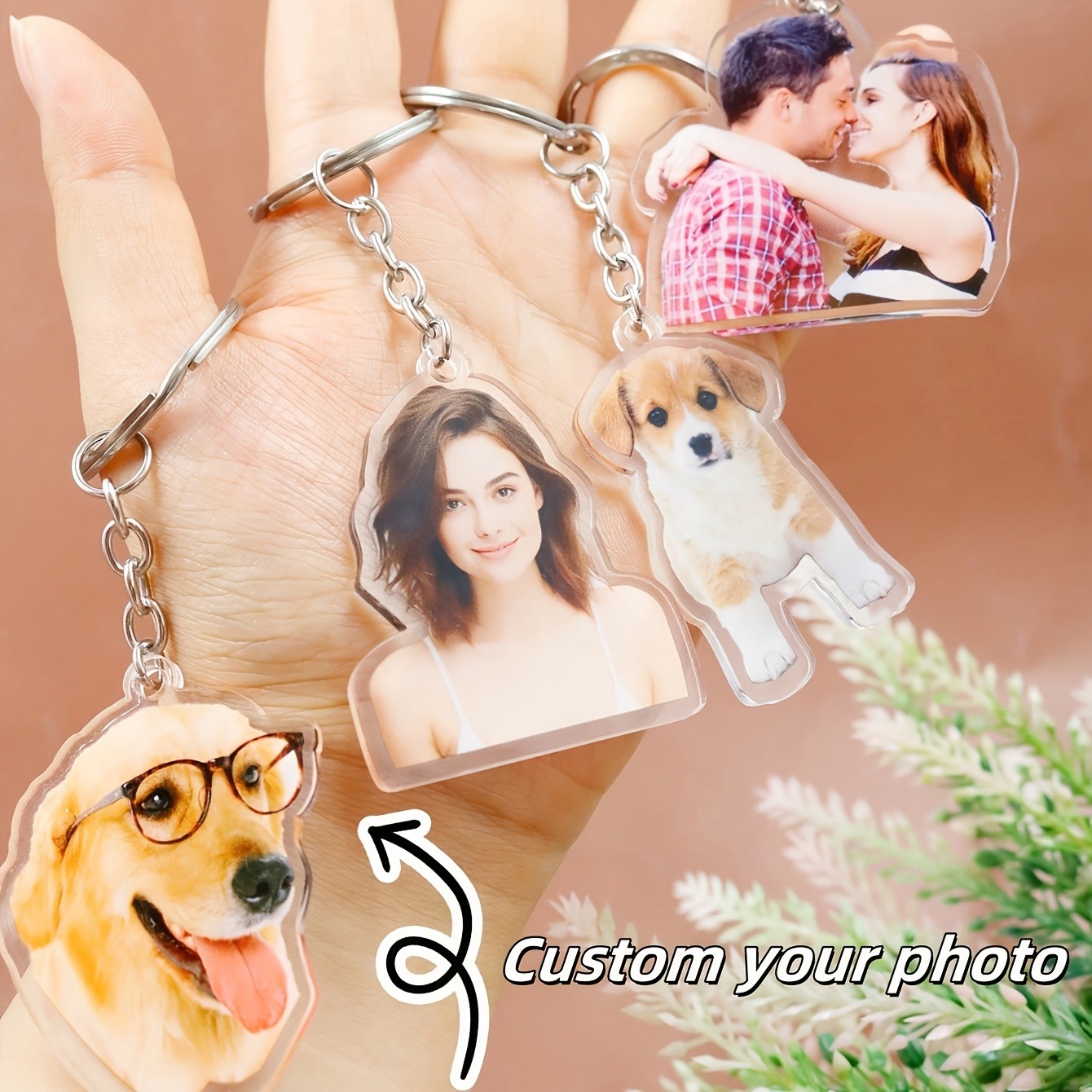 Baby Gear - 1 Persoonlijke Foto-Acryl Sleutelhanger - Upload