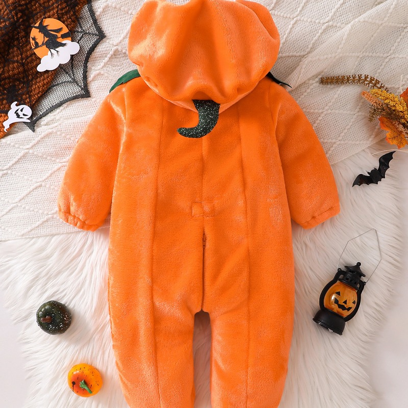 Baby Romper met Pompoenmotief, - Cotton Baby Onesies Zipper recensie en prijs