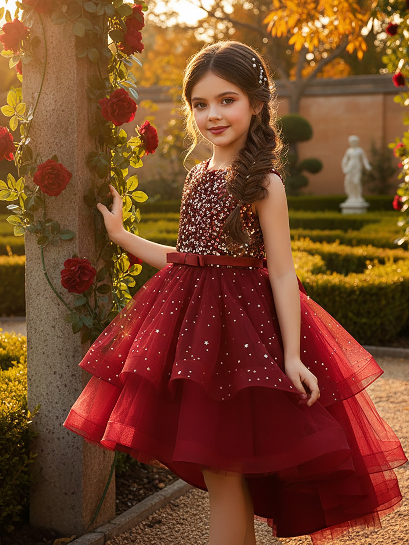 Baby meisje prinses bloemen pa - Toddler Girl Tulle Party Dress recensie en prijs