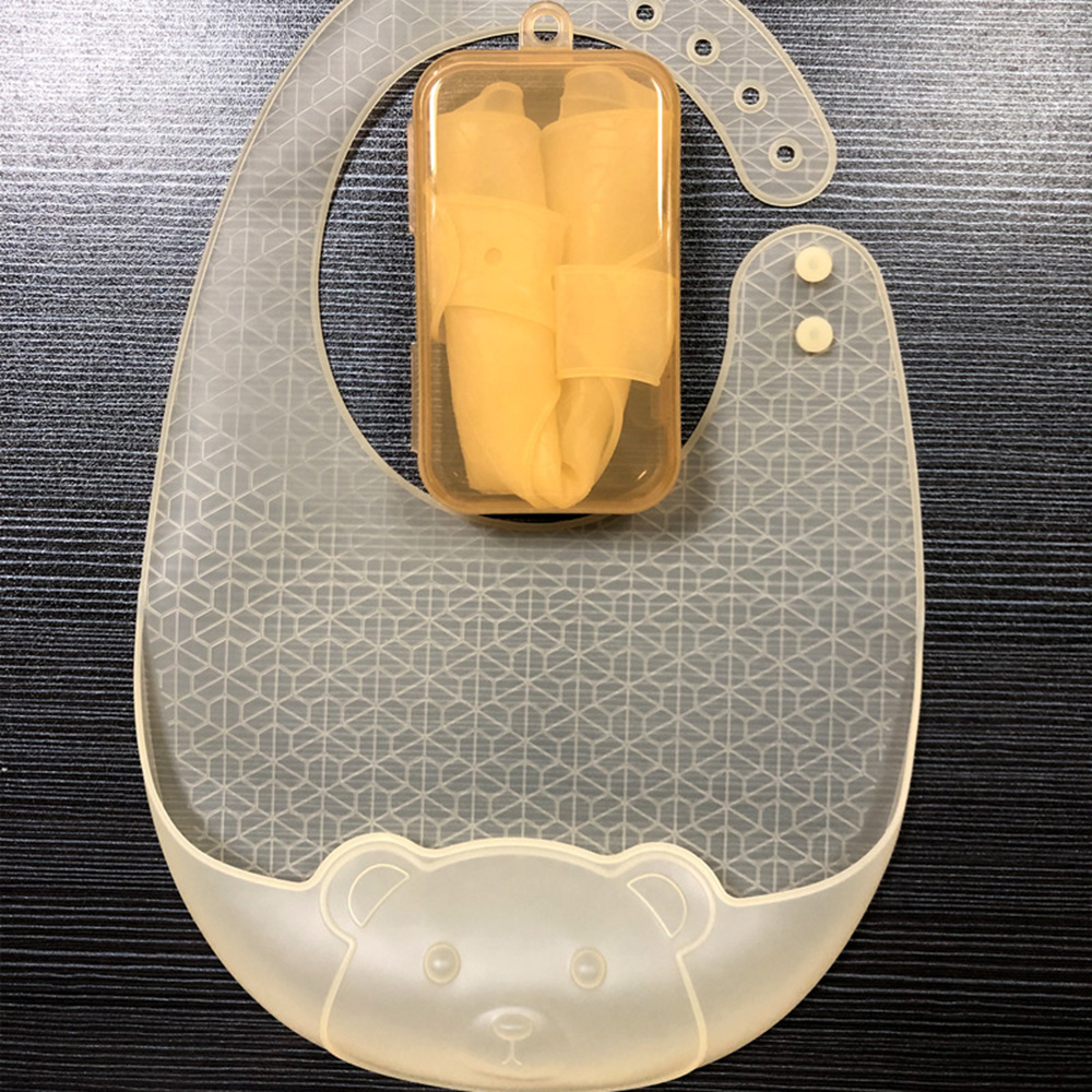 Baby-eesslab, aanvullend voeds - Waterproof Baby Bibs Silicone recensie en prijs
