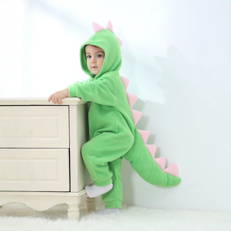 Groene dinosaurus romper met c - Cotton Baby Onesies Zipper recensie en prijs