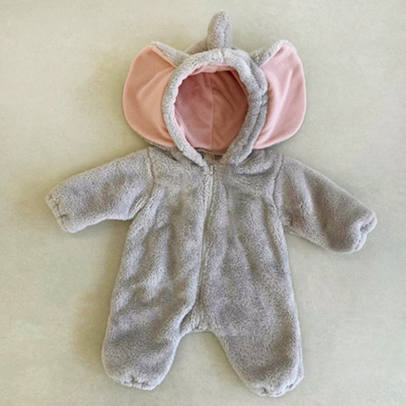 Schattige olifanten-onesie 202 - Cotton Baby Onesies Zipper recensie en prijs