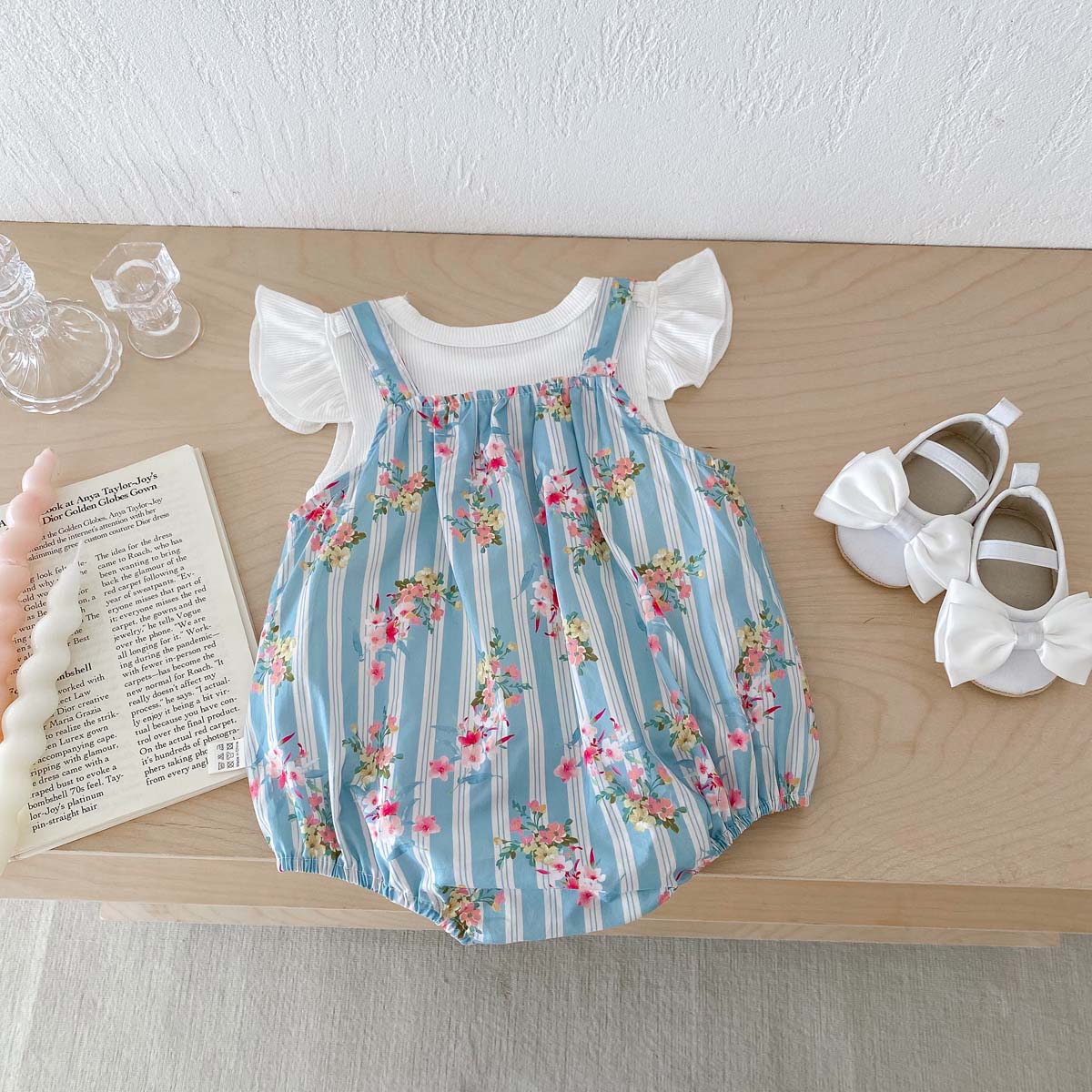 2 Stuks Pasgeboren Kleding Bab - Newborn Baby Girl Romper Floral recensie en prijs
