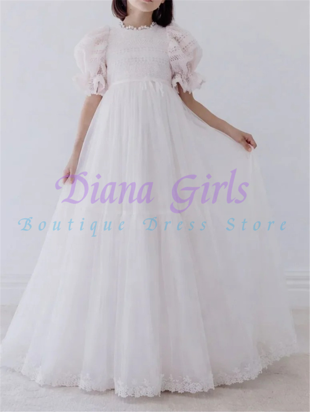 Kwaliteit elegante bloemenmeis - Toddler Girl Tulle Party Dress recensie en prijs