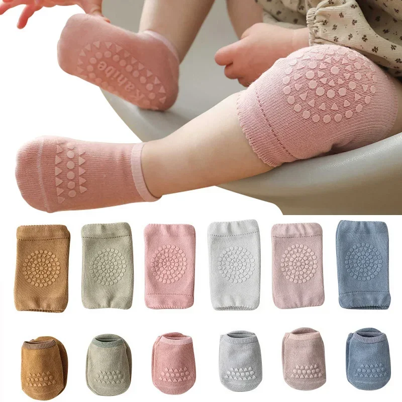1 Set Baby Sokjes & Kniebesche - Unisex Baby Socks Non Slip recensie en prijs