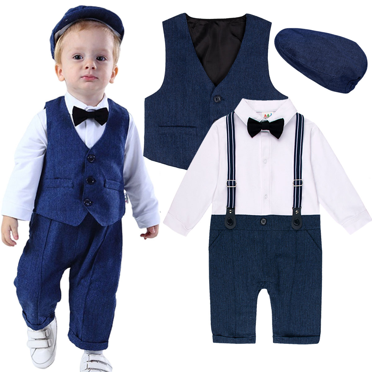 Babyjongen outfit set bruiloft - Baby Boy Suit Set Baptism recensie en prijs