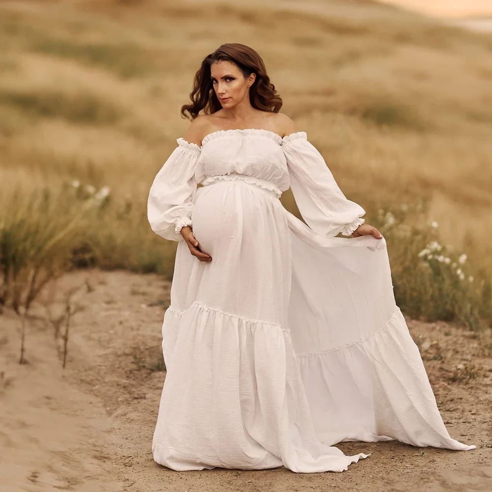 Sexy off-shoulder retro moeder - Maternity Wear recensie en prijs