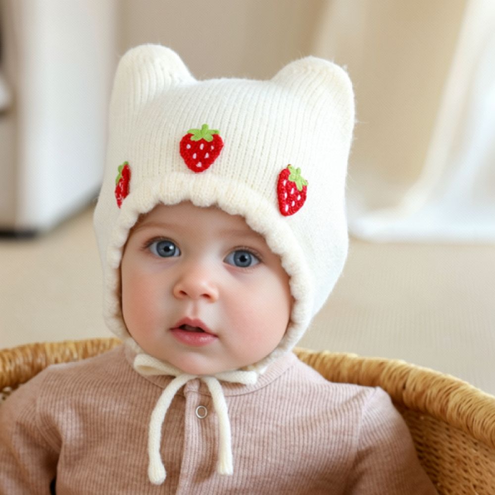 Winter gebreide baby muts, war - Infant Beanie Hat With Ears recensie en prijs