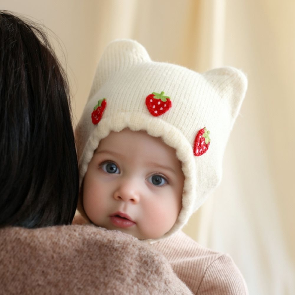 Winter gebreide baby muts, war - Infant Beanie Hat With Ears recensie en prijs
