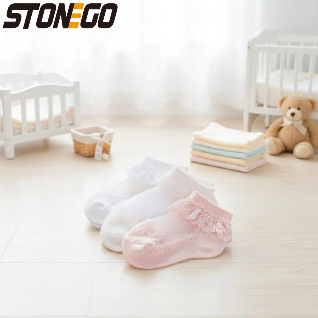 Leuke kanten bloemennet-babyso - Unisex Baby Socks Non Slip recensie en prijs