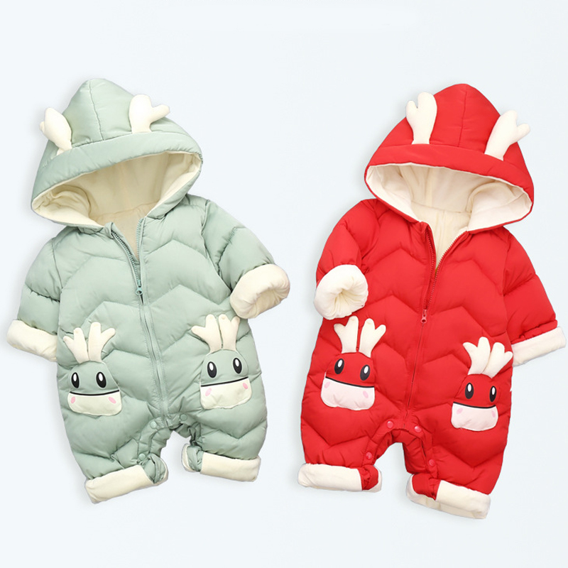1-3Y Baby Dik Fluwelen Rompert - Cotton Baby Onesies Zipper recensie en prijs