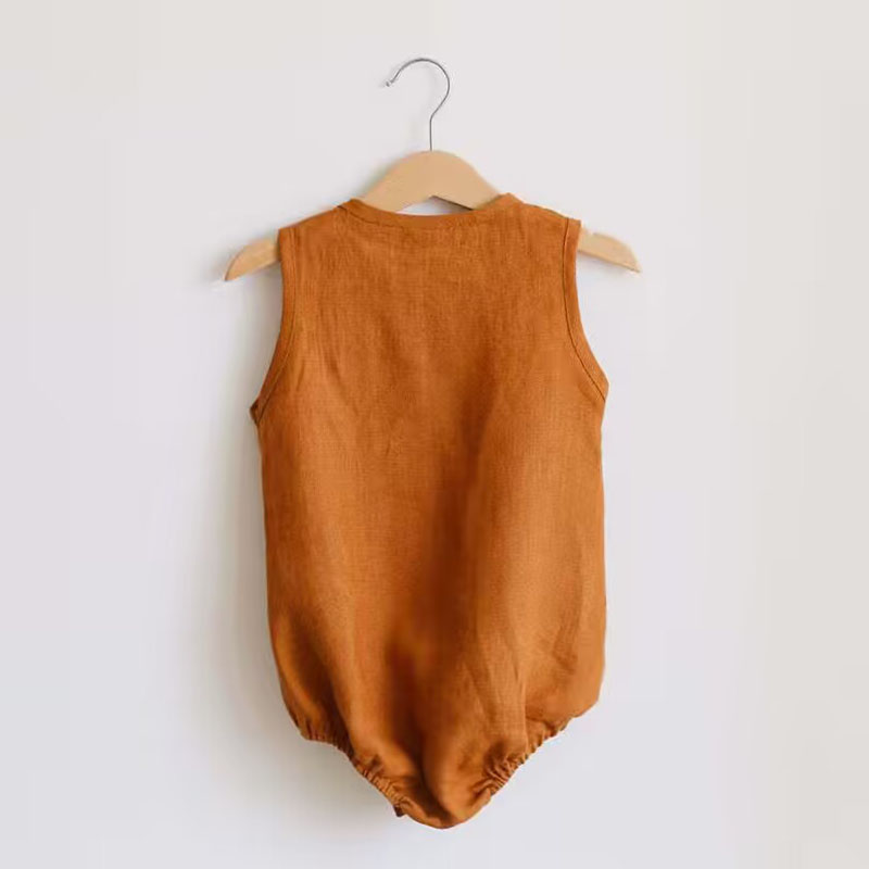 Pasgeboren Baby Jongens Linnen - Baby Summer Linen Sleeveless Jumpsuit recensie en prijs