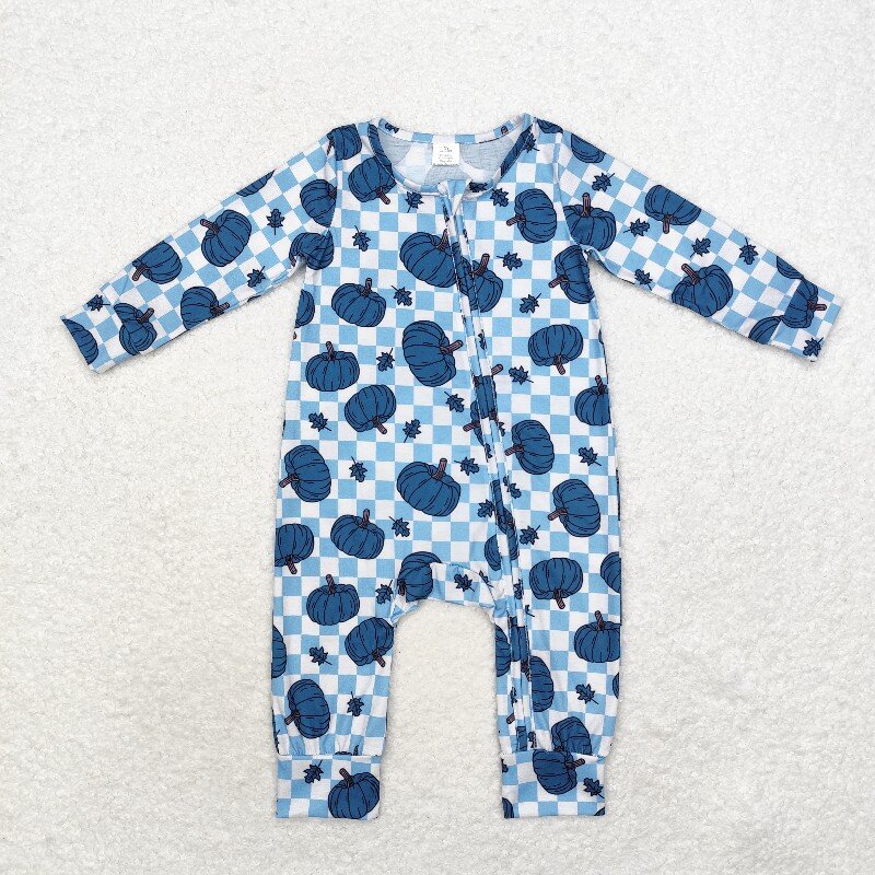 8.21 Bamboe Fly Blue Pumpkin L - Cotton Baby Onesies Zipper recensie en prijs