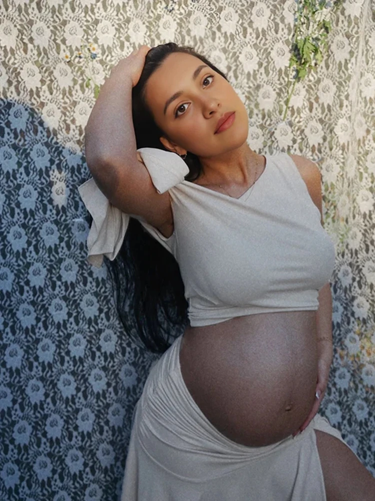 Off-shoulder zwangerschapsjurk - Maternity Wear recensie en prijs